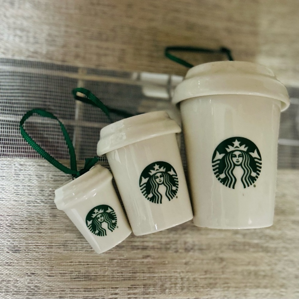 Starbucks ornament decoration cups christmas
